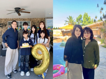 Minh Hà đưa 4 con sang Mỹ nghỉ hè ở cơ ngơi khủng của dì ruột, bà xã Lý Hải tự nhận còn thua kém mẹ U70