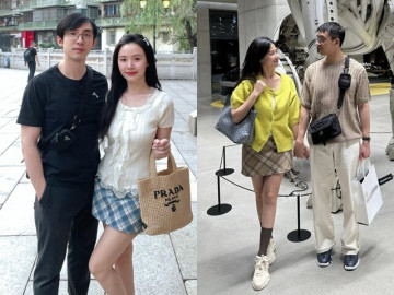 Midu cùng ông xã thiếu gia ngành nhựa vi vu Hàn Quốc, cặp đôi U40 nhìn như sinh viên, bóng lưng cũng như đang đóng phim