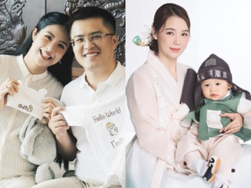 2 sao Việt gặp hiện tượng hiếm khi sinh con: Người có em bé lai, người mong quý tử thi toán quốc tế