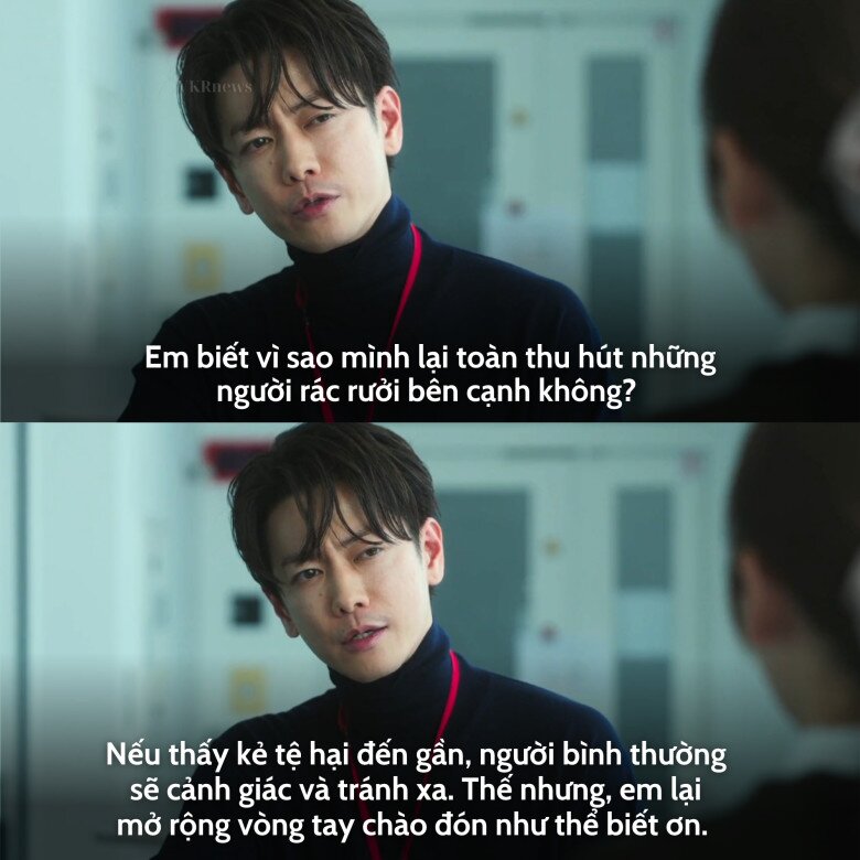 Ngay cả nữ chính Misa cũng không thoát khỏi những câu nói mang tính sát thương của Wataru.