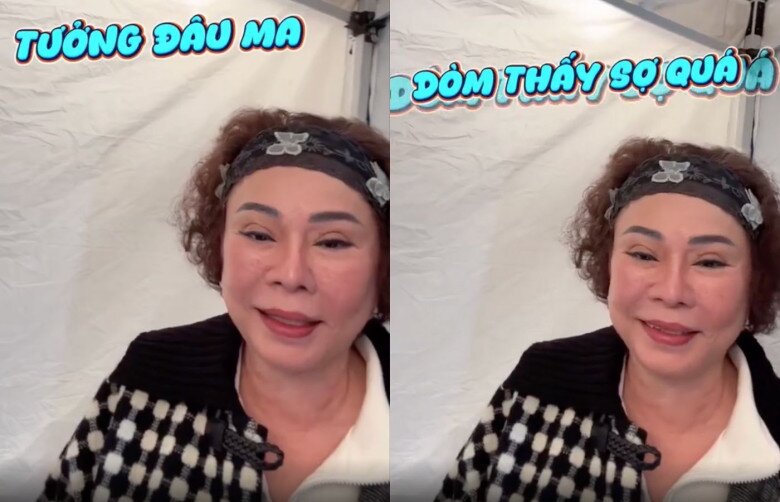 Diện mạo của Ngô Thanh Vân sau khi hoá trang khiến mẹ ruột cũng phải hoảng sợ.