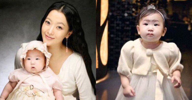 Nhiều người còn nghi ngờ Kim Hee Sun phẫu thuật thẩm mỹ nên con gái trông không hề giống mẹ.