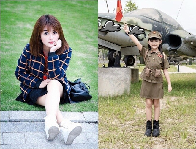 Bé gái Hà Nội hóa thân thành nữ quân nhân dịp Đại lễ A80, được khen xinh hệt amp;#34;Cô giáo búp bê đình đám MXHamp;#34; - 6