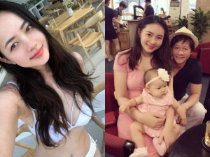 Sinh con sau mối tình "chú - cháu" cách 26 tuổi với nam đại gia, nàng hậu Cà Mau được chồng giao hết gia sản, giành chăm con
