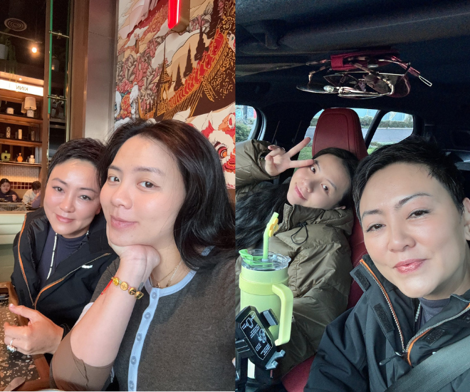 Cô Văn Thuỳ Dương sang Úc chăm con gái sắp sinh.