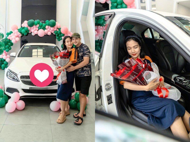 Không chỉ dừng lại ở sự chu đáo đời thường, ông xã kém tuổi của Thùy Dương còn khiến dân tình trầm trồ khi tặng vợ chiếc ô tô mới ngay trong những ngày cô đang bụng bầu vượt mặt.