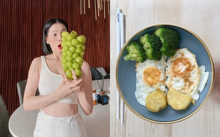 Khẩu phần ăn dinh dưỡng từng được Lệ Quyên chia sẻ,