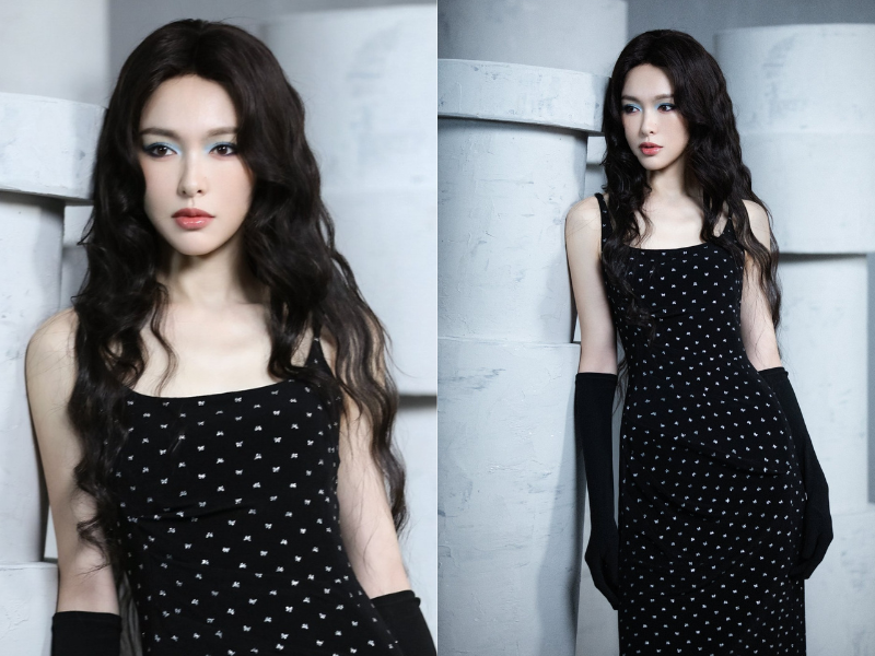 Sau sinh, Đường Yên gây xót xa bởi vẻ ngoài gầy guộc, đôi chân được ví như "cò hương". Được biết, "mẹ 1 con" đã giảm còn 40 kg, nếu so với chiều cao 1m72 của cô thì đúng là hơi gầy.