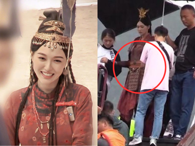 Năm 2019, Đường Yên bế bụng bầu 5 tháng ra phim trường Yến vân đài. Qua ống kính của các tay săn ảnh, nữ diễn viên để lộ gương mặt bầu bĩnh do tăng cân, vòng hai nhô rõ.