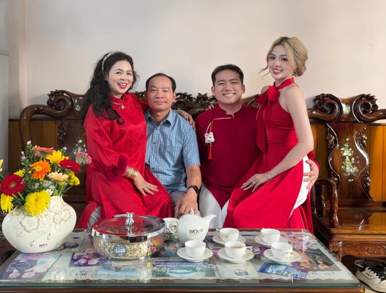 Trần Thanh Tâm được chồng và gia đình quan tâm chăm sóc.