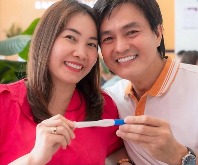 Vợ chồng Cao Minh Đạt có con sau 9 năm cưới.