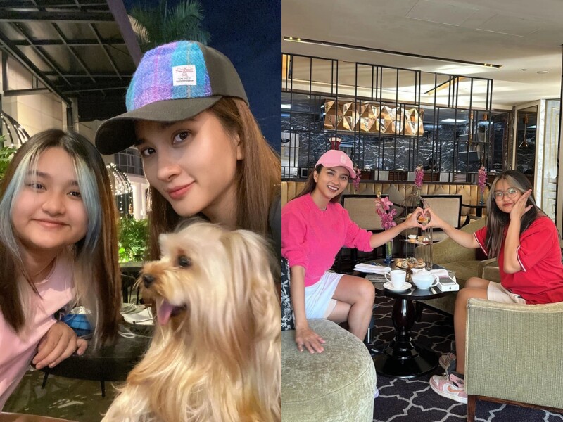 Hiện con gái Kim Tuyến đã lên 17 tuổi, trổ mã xinh xắn. Những lần chung khung hình, nữ diễn viên được ví như chị em của con gái vì quá trẻ trung, xinh đẹp.