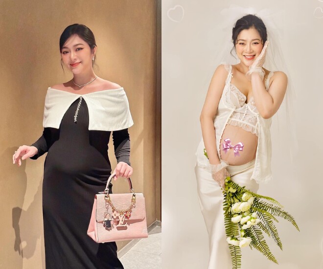 Thanh Trúc chụp nhiều bộ ảnh để ghi lại hành trình bầu bí.
