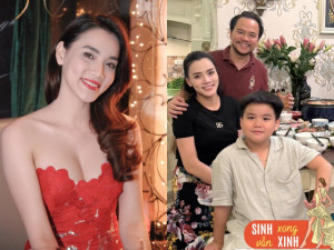Á hậu Việt là biểu tượng gợi cảm một thời, lộ diện rạng rỡ sau 1 tháng sinh con thứ 3 với chồng đại gia