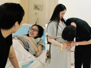 Hot girl giàu giỏi nức tiếng Sài thành nằm chờ đẻ vẫn xinh hết phần thiên hạ, sinh 4 bé trong 5 năm, được chồng thiếu gia ôm hôn ngọt lịm