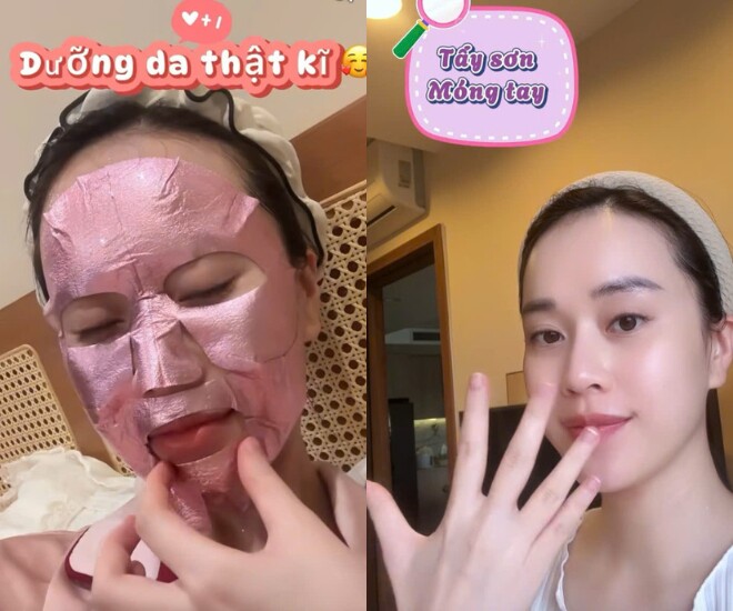 Cô chia sẻ nhiều bước làm đẹp trước giờ đẻ.