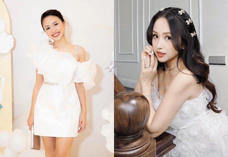 2 tháng sau sinh, nữ MC đã tái xuất tại sự kiện với sắc vóc thon gọn.