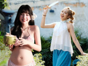 Bà bầu - Trần Thanh Tâm kể chuyện thả bầu sau đám cưới với chồng giám đốc: "Mỗi lần con đạp, tôi thấy tình mẫu tử trong mình được đánh thức"