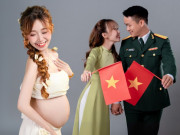 Bà bầu - 10X kể chuyện bế bầu đến lớp quân sự, em bé chưa chào đời đã được trải nghiệm nắng gió thao trường cùng mẹ