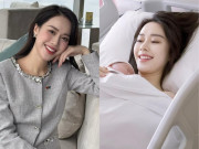 Bà bầu - MC đẹp nhất nhì VTV hạ sinh con thứ 2 với chồng Tiến sĩ, visual như thần tiên tỷ tỷ khi "da kề da" với con