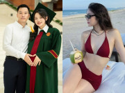 Bà bầu - 2 hoa khôi làng bóng Việt làm dâu hào môn: Người nhận bằng tốt nghiệp xuất sắc khi bầu sắp vỡ chum, người ở ẩn vướng nghi vấn có "tin vui"