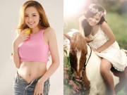 Bà bầu - Hoa hậu Việt đẻ con đầu lòng quốc tịch Mỹ, bị nói sang Canada rửa bát thuê, U40 về Việt Nam làm IVF với người chồng thứ 3