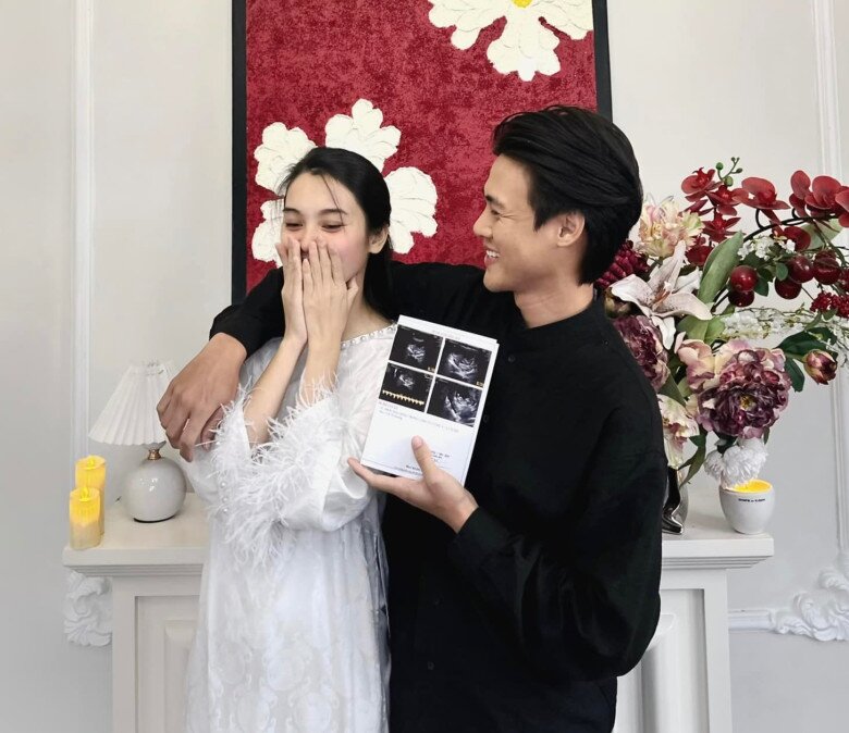 Quỳnh Lương thông báo mang thai với ông xã Tiến Phát vào đầu năm 2025.