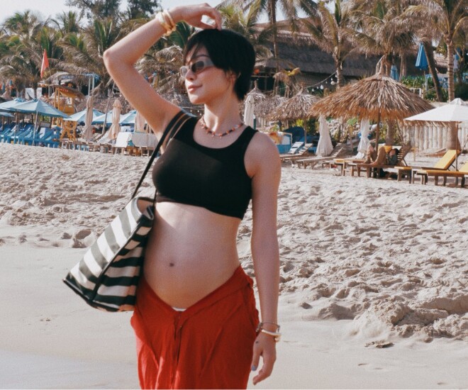 Sao nữ xin vía bầu của Hamp;#39;Hen Niê bụng vượt mặt vẫn xinh, khoe ảnh siêu âm cận mặt em bé nhìn như amp;#34;photocopyamp;#34; từ mẹ - 1