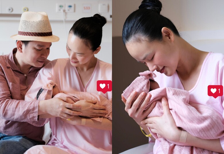 Chân dài Vbiz sinh thường con gái nặng 3,2 kg.