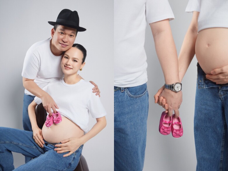 Chân dài Vbiz tiết lộ đang mang bầu con gái.