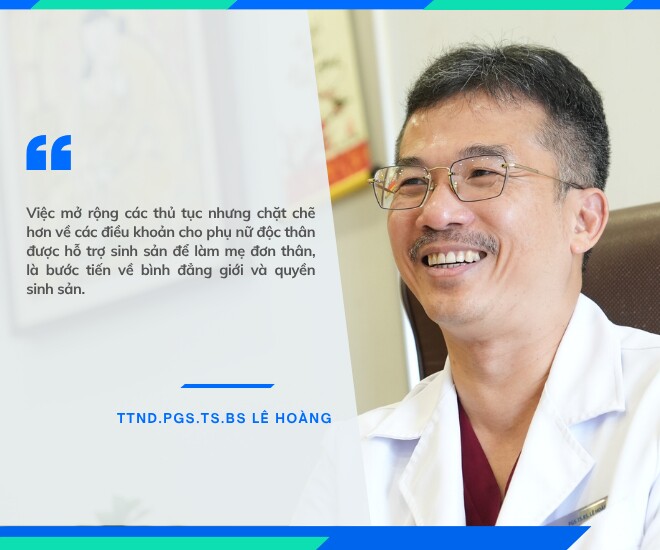 TTND.PGS.TS.BS Lê Hoàng: amp;#34;Hỗ trợ sinh sản cho phụ nữ độc thân là trao quyền sinh học bình đẳng, không khuyến khích trì hoãn hôn nhân hay làm mẹ đơn thânamp;#34; - 1