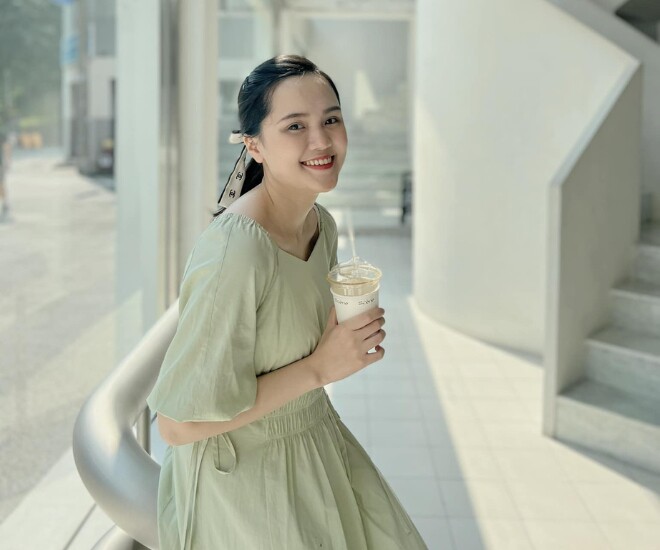 Nguyễn Quỳnh Anh - vợ đẹp của cầu thủ Duy Mạnh.