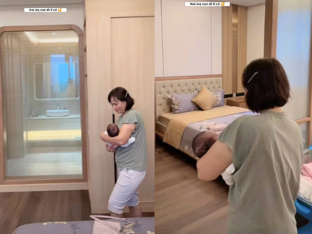 Người nhà thay phiên bế bồng Rắn con mới chào đời.