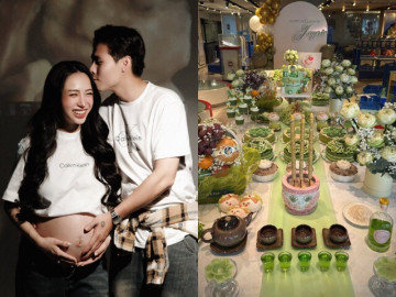 Ái nữ đại gia Minh Nhựa đã sinh con thứ 4, hai vợ chồng dọn tiệc đầy tháng ấm cúng, hé lộ thông tin đầu tiên về rắn con?