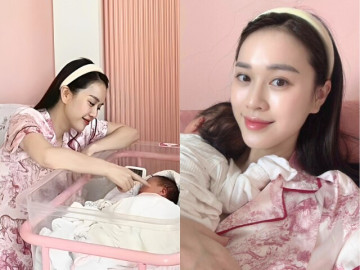 MC giàu giỏi nhất nhì VTV ở cữ sang chảnh như đang ở châu Âu, gây choáng khi về dáng sau 10 ngày sinh con gái