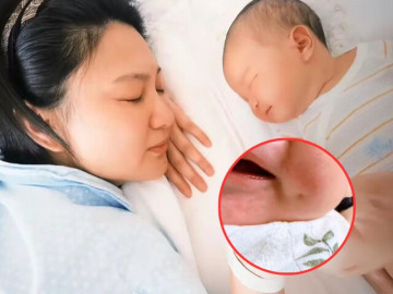 Chị đẹp đình đám showbiz vừa thông báo sinh con đầu lòng ở tuổi 40, bé gái có má lúm đồng tiền xinh yêu giống mẹ