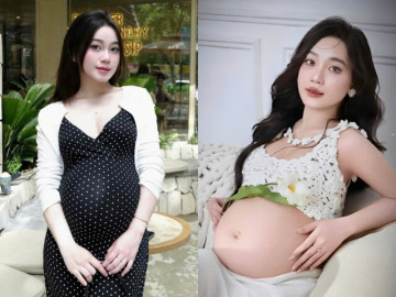 Vợ hot girl của Hồ Văn Cường thông báo mang bầu con đầu lòng, khoe bụng to vượt mặt cùng visual sáng bừng
