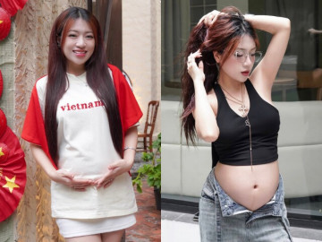 Rời màn ảnh sau khi làm dâu hào môn, hot girl 10X Phú Thọ khoe bụng bầu 7 tháng đẹp phát hờn