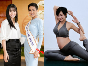 Sao nữ xin vía bầu của HHen Niê bụng vượt mặt vẫn xinh, khoe ảnh siêu âm cận mặt em bé nhìn như photocopy từ mẹ