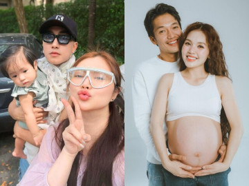 Dàn người đẹp Việt sinh con với chồng là nam thần Vbiz: Thúy Diễm, Ngọc Ánh có con quốc tịch Mỹ, vợ Quang Tuấn càng bầu càng xinh