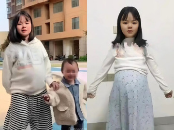 Bà bầu gen Z có gương mặt trẻ con khiến MXH bùng nổ, biết tuổi con trai lớn của cô càng sốc hơn