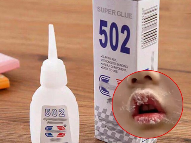 Con nếm thử keo 502 bị dính chặt môi, mẹ bình tĩnh xử lý thông minh khiến bác sĩ cũng phải khen ngợi