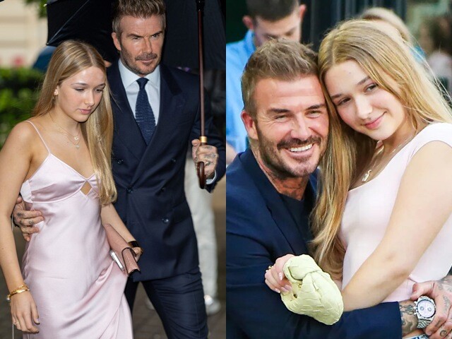 David Beckham tự làm một việc cho con gái Harper, hy vọng đứa trẻ tuổi dậy thì sẽ không xấu hổ với các bạn ở trường