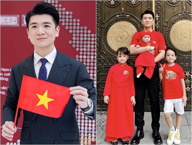 Anh chồng Phó TGĐ Ngân hàng của HH Đỗ Mỹ Linh làm bố đơn thân, khoe con gái thứ 3 da trắng bóc, mắt đẹp hệt bố - 1