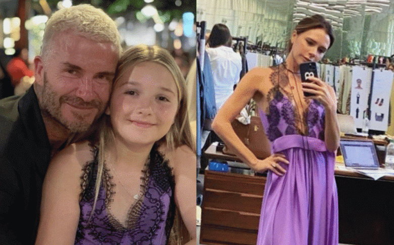 Mới 14 tuổi, con gái David Beckham lại gây xôn xao khi khoe mặc váy bó sát hở vai trần, Victoria lập tức vào amp;#34;trêuamp;#34; - 4
