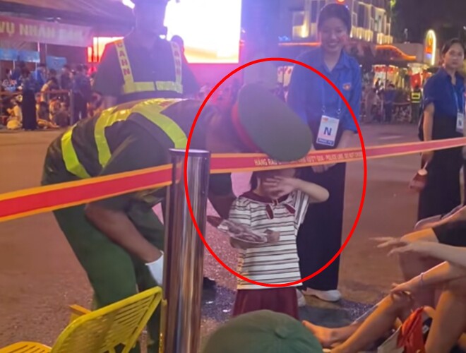 Video: Khối mầm non làm chiến sĩ công an cũng đầu hàng. Nguồn video: tranthanhhuyen...