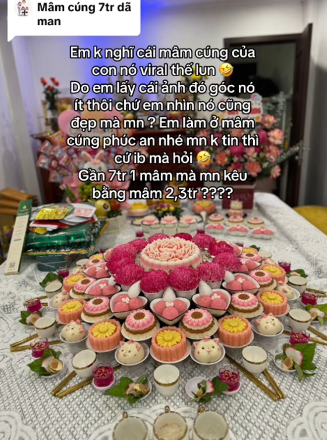 Mẹ bỉm làm tiệc đầy tháng cho con hết gần 70 triệu đồng, mâm cúng 7 triệu khiến nhiều người thắc mắc - 6