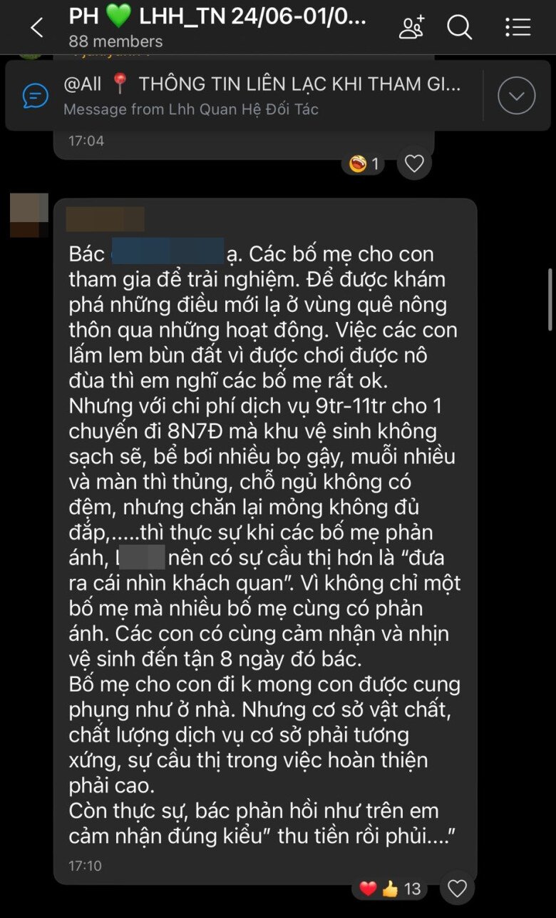 Mẹ Hà Nội bức xúc vì chi gần 20 triệu đồng cho con đi trại hè nhưng bé bị bắt nạt, nhịn 8 ngày không đi vệ sinh - 7
