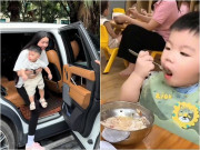 Yêu con - Cơm trưa trường quốc tế 100 triệu/năm của con Quang Hải và vợ đại gia Chu Thanh Huyền khiến cậu bé xúc lia lịa