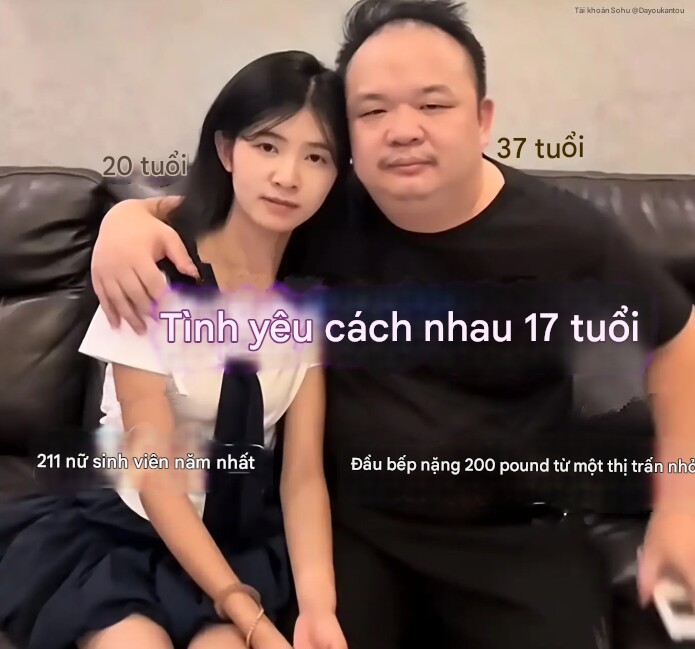 Nữ sinh xinh đẹp chấp nhận yêu ông chú hơn 17 tuổi gây xôn xao mạng xã hội xứ Trung.